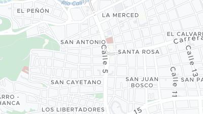 Kaart met de situering van het hotel