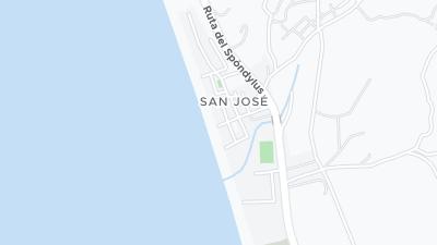 Kaart met de situering van het hotel