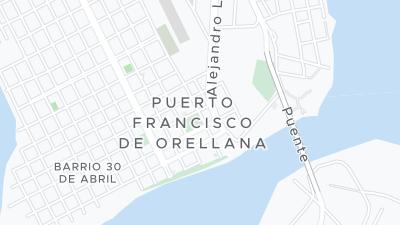 Kaart met de situering van het hotel