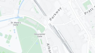 Kaart met de situering van het hotel