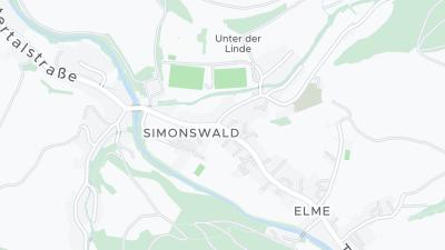 Mapa de localização do hotel