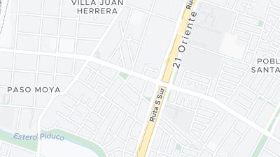 Kaart met de situering van het hotel