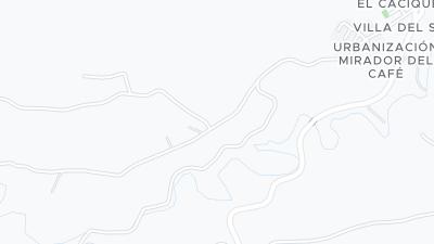 Kaart met de situering van het hotel