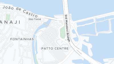 Mapa de localização do hotel