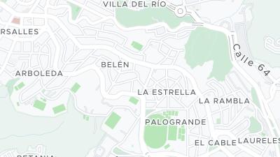 Kaart met de situering van het hotel