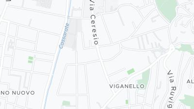 Kaart met de situering van het hotel