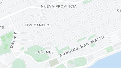 Kaart met de situering van het hotel