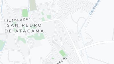 Kaart met de situering van het hotel