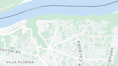 Kaart met de situering van het hotel
