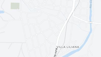 Kaart met de situering van het hotel