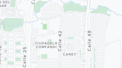 Kaart met de situering van het hotel