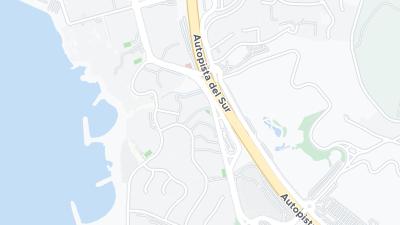 Mapa de localização do hotel