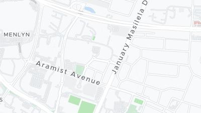 Kaart met de situering van het hotel