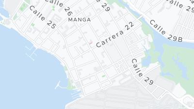 Kaart met de situering van het hotel