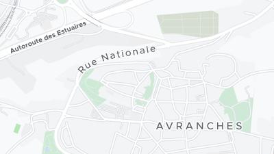 Kaart met de situering van het hotel