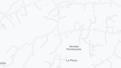 Kaart met de situering van het hotel