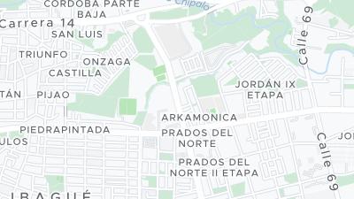 Hotel location map