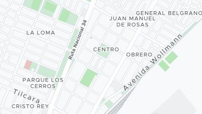 Kaart met de situering van het hotel