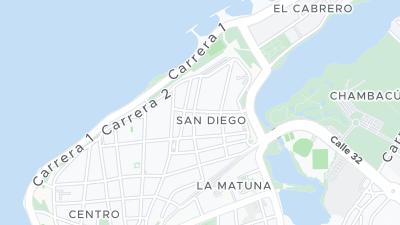 Hotel location map