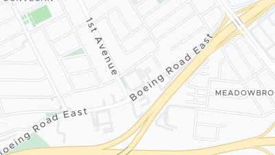 Kaart met de situering van het hotel