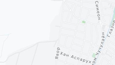 Kaart met de situering van het hotel