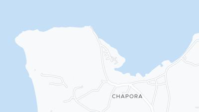 Kaart met de situering van het hotel