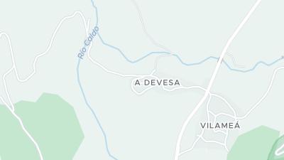 Kaart met de situering van het hotel