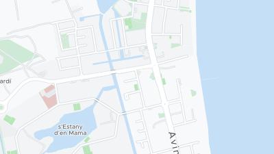 Kaart met de situering van het hotel