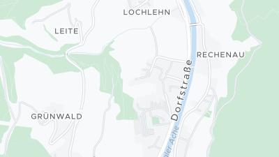 Kaart met de situering van het hotel