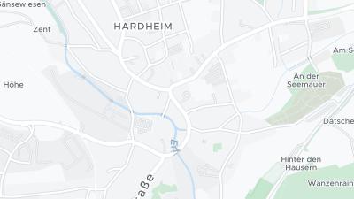 Mapa de localização do hotel