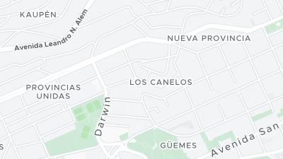 Kaart met de situering van het hotel