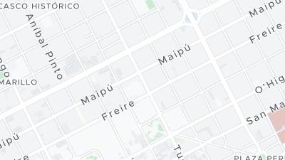 Kaart met de situering van het hotel