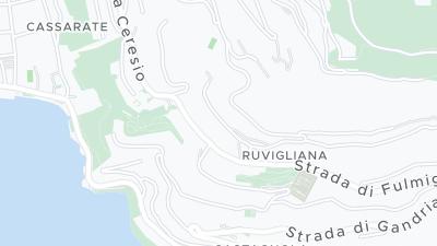 Kaart met de situering van het hotel