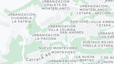 Kaart met de situering van het hotel