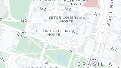 Kaart met de situering van het hotel