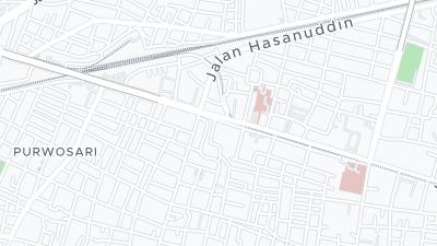 Mapa de localização do hotel