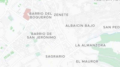 Kaart met de situering van het hotel