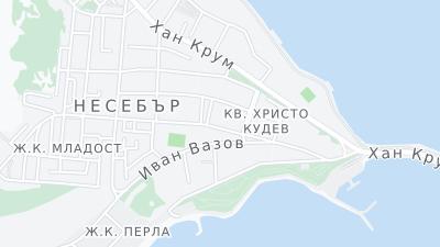 Mapa de localização do hotel