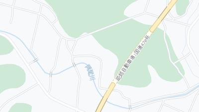 Kaart met de situering van het hotel