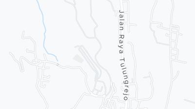 Kaart met de situering van het hotel