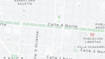 Kaart met de situering van het hotel