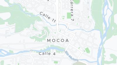 Kaart met de situering van het hotel