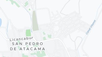 Kaart met de situering van het hotel