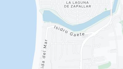 Kaart met de situering van het hotel