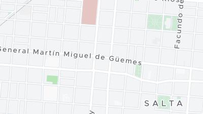 Kaart met de situering van het hotel