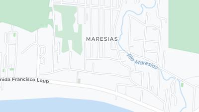 Kaart met de situering van het hotel