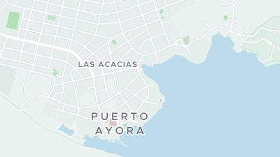 Kaart met de situering van het hotel