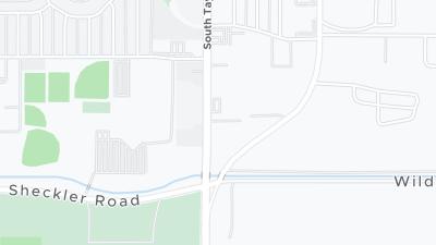 Kaart met de situering van het hotel