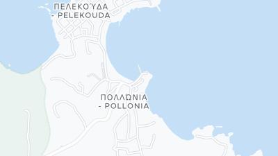 Kaart met de situering van het hotel