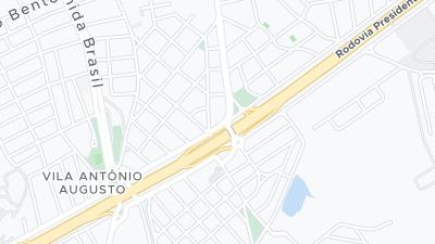 Kaart met de situering van het hotel